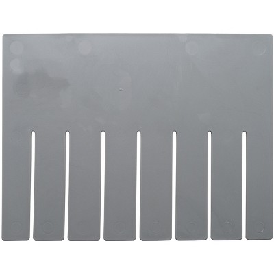 Quantum Storage Systems Long Divider, For Use With Dg93120, Gray (Pack Of 6), Made In Usa