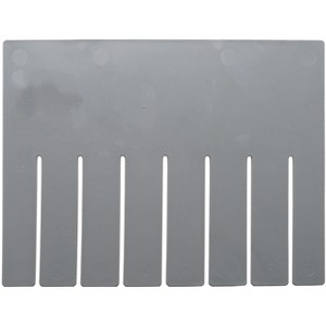 Quantum Storage Systems Long Divider, For Use With Dg93120, Gray (Pack Of 6), Made In Usa - 1 of 1