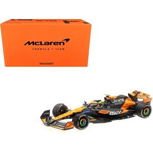 McLaren MCL38 #4 "OKX" Winner F1 "Miami GP" (2024) with Driver Limited Edition to 732 pieces 1/18 Model Car by Minichamps - 1 of 2