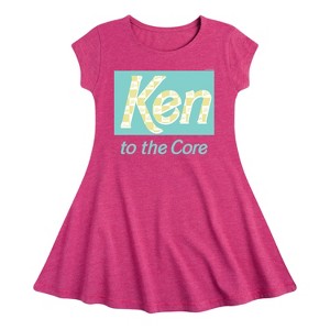 Girls' - Barbie - Ken to the Core Fit & Flair Cap Sleeve Dress - 1 of 2