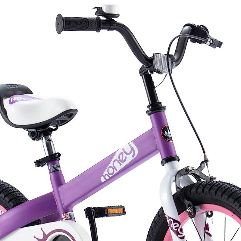 RoyalBaby Cubetube Honey Kids Bicycle with Reflectors for Boys and Girls, 4 of 7