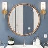 13" LED 1-Light Juno Industrial Iron Cylinder Wall Sconce Brass Gold/Clear - JONATHAN Y: Vintage-Inspired, Eco-Friendly, UL Listed - 4 of 4
