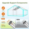 XBRIGH Large Metal Chicken Coop Walk-in Poultry Cage Chicken Run Pen Duck House with Waterproof and Anti-Ultraviolet for Outdoor Farm Use Spire Roof - 2 of 4