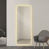 NicBex Rounded Corners Full Length Mirror, 65"x21" Wall Mounted Full Body Mirrors with LED for Bedroom Living Room Entryway - 4 of 4