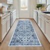 Entryway Runner Rug, Washable Vintage Low Pile Carpet - 2 of 4