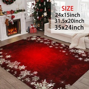Lomsoe 1pc Carpet, Santa Claus Welcome Extra Thick Doormat - Doorway Carpet,Christmas Decoration Gift. - 1 of 4