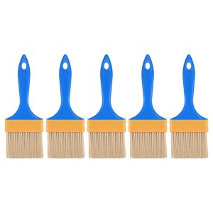 Unique Bargains Nylon Bristle Wall Treatment Tool Paint Brush with PP Handle 5 Pcs - 1 of 4