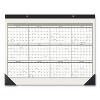 Recycled Monthly Desk Pad, 22 x 17, Sand/Green Sheets, Black Binding, Black Corners, 12-Month (Jan to Dec): 2026 - 2 of 4