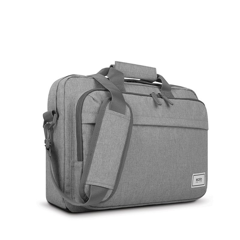 Solo New York Re:New Recycled 15.6&#34; Laptop Briefcase - Gray, 5 of 10