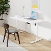 PexFix 48" x 24" Electric Standing Desk White Desktop Height Adjustable Computer Desk Stand up Home Office Desk with Splice Board - 2 of 4