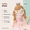 Bearington Pixie Soft Plush Tooth Fairy Ballerina Doll, 14 Inches, Pink - 2 of 4