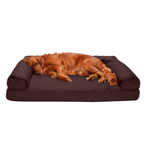 Furhaven Quilted Orthopedic Sofa Dog Bed - Jumbo, Coffee : Target