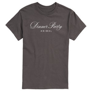 Men's - Instant Message - Dinner Party Animal Short Sleeve Graphic T-Shirt - 1 of 4