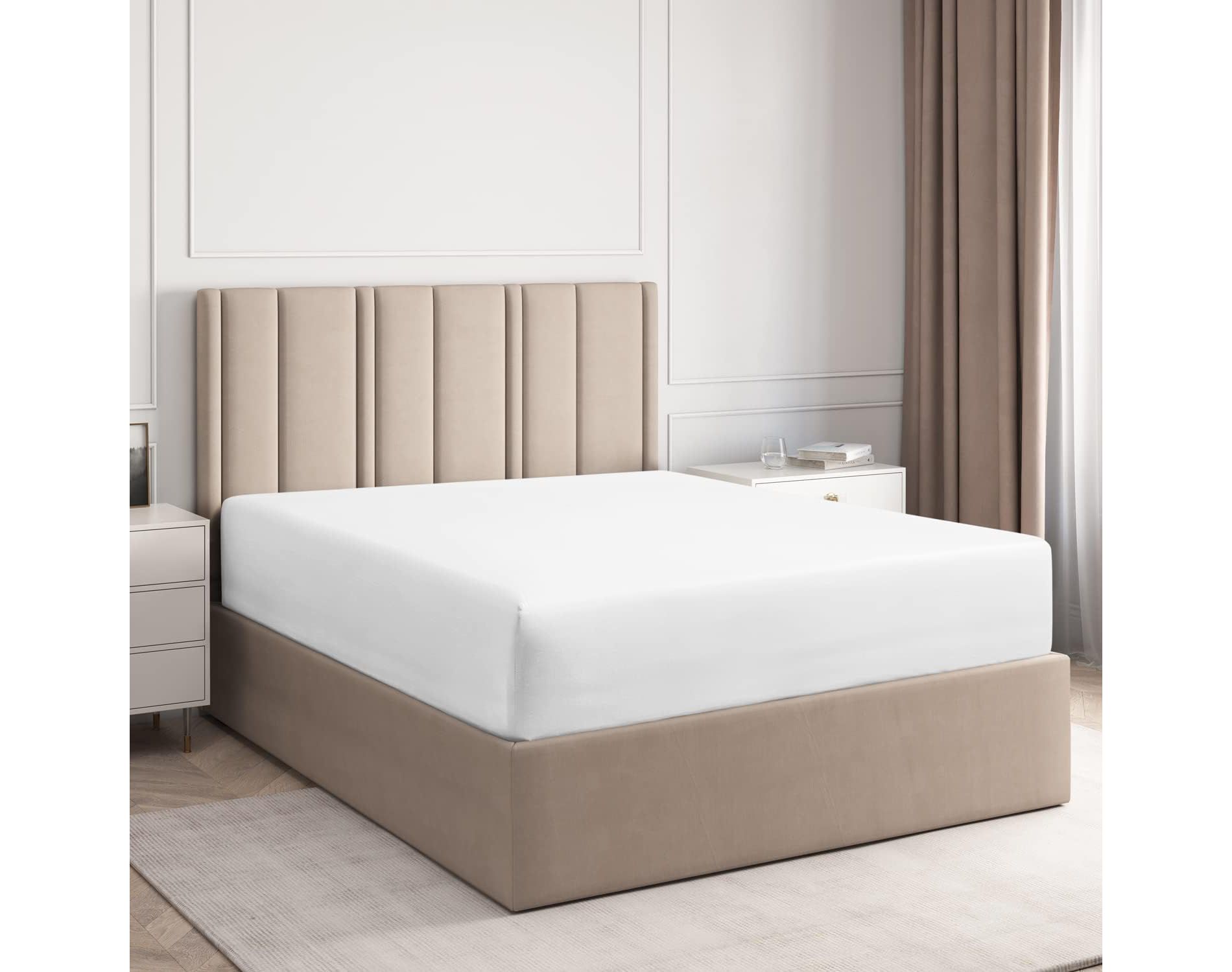 Premium Fitted Sheet Ultra Soft & Breathable - Deep Pocket for 8"-16" Mattresses - CGK Linens