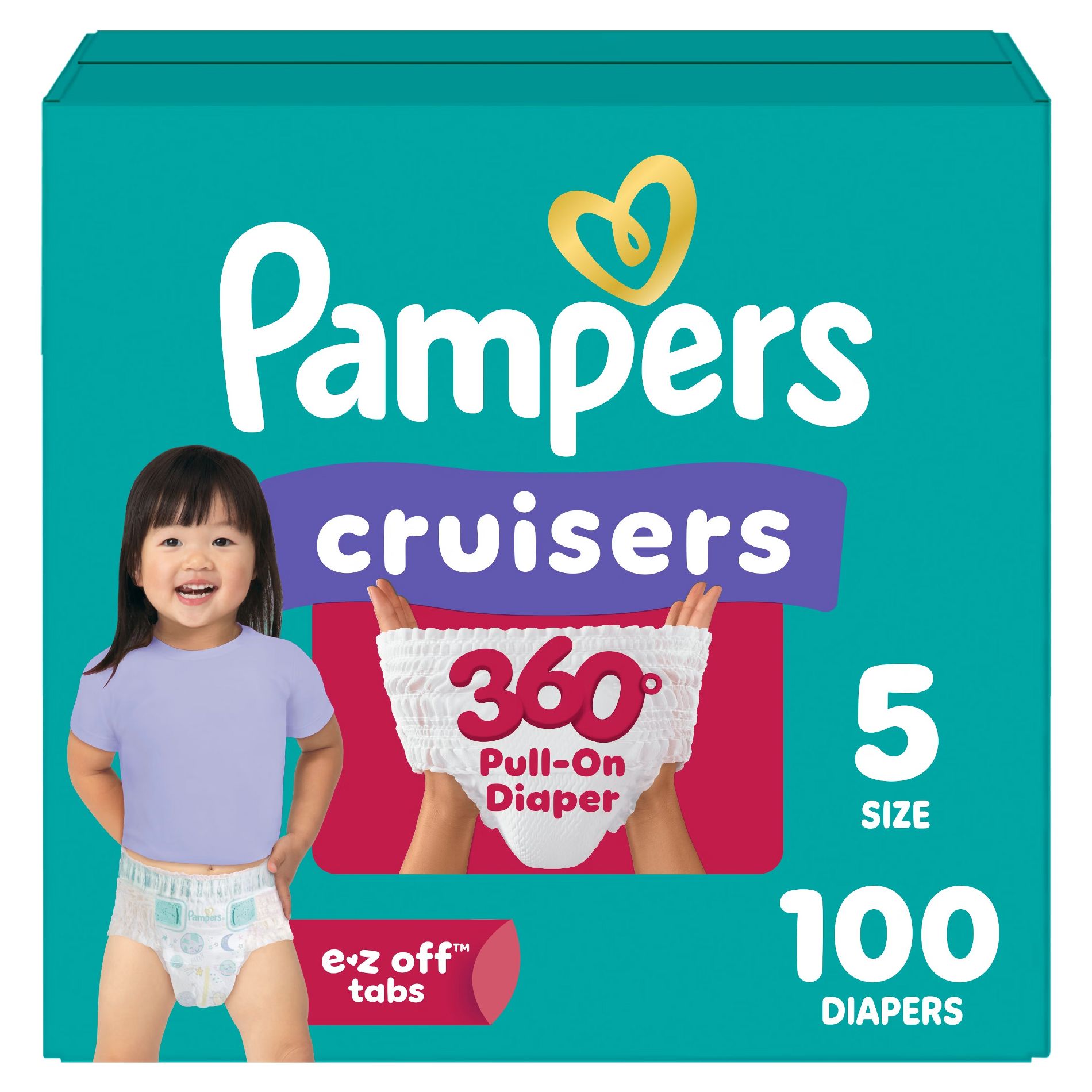 Pampers Cruisers 360 Diapers - Size 5 - 100ct