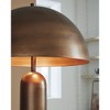 Signature Design by Ashley Wendfield Industrial Metal Floor Lamp with Dome Shade - Antique Copper - 3 of 4