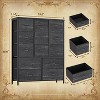 15 Drawers Tall Dresser for Bedroom, Storage Organizer Unit with Fabric, Sturdy Metal Frame, Wood Tabletop, Easy Pull Handle - 3 of 4