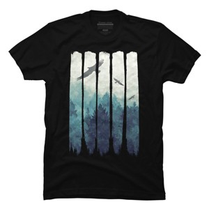 Men's Design By Humans Up From Above By NomAdartStudio T-Shirt - 1 of 4