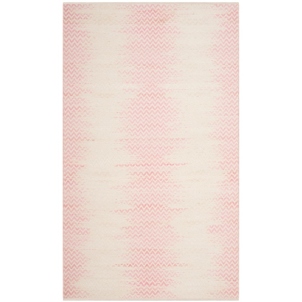 5'x8' Chevron Woven Area Rug Light Pink/Ivory - Safavieh