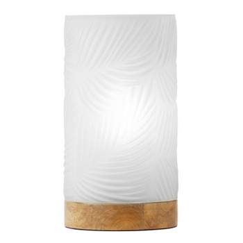 River of Goods 11.5" Shira White Glass Accent Lamp