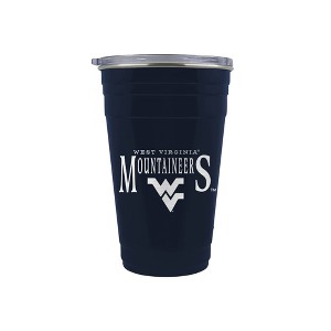 NCAA West Virginia Mountaineers Tailgater Tumbler - 22oz: Stainless Steel Drinkware - 1 of 2