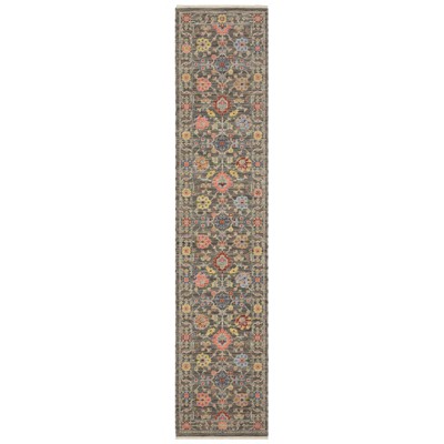 Oriental Weavers Lucca 093K1 Grey/ Multi Indoor Area Rug - 2'6" x 12'