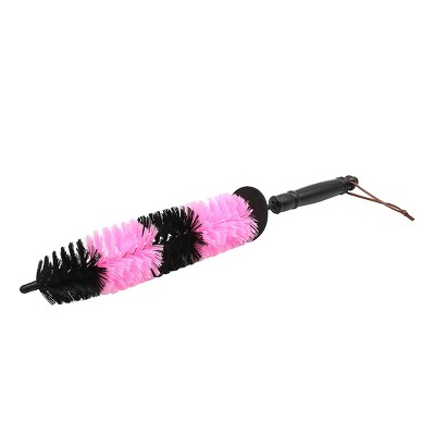 Unique Bargains Black Short Handle Wheel Tire Brush Yellow Soft Bristle Car  Wash Brush For Car Tire Cleaning Dirt Road Grime : Target