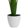 Northlight Artificial Palm Tree in a Textured Lined Pot - 36" - 4 of 4