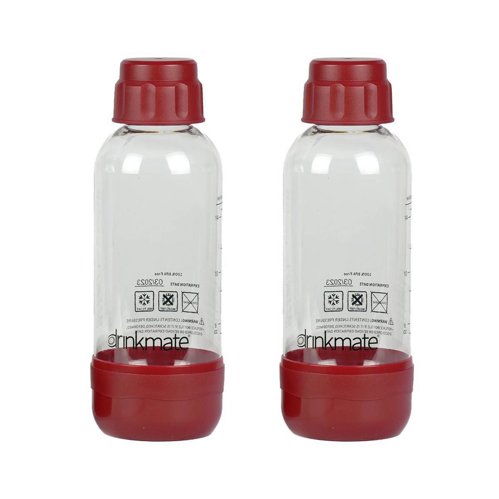 Photos - Water Bottle Drinkmate 16oz Bottle - 2pk - Red