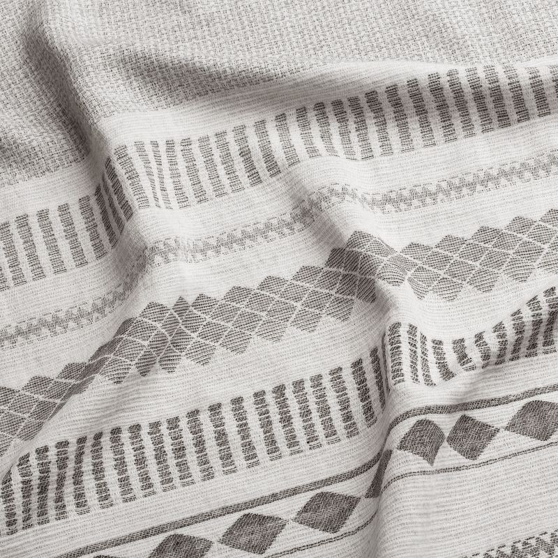 Sweet Jojo Designs Boy or Girl Gender Neutral Baby Crib Bedding Set - Boho Jacquard Grey and White 4pc, 5 of 8