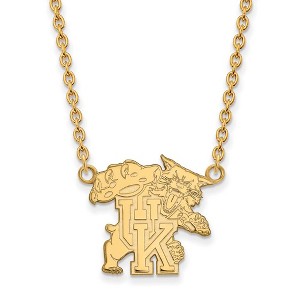 Black Bow Jewelry 10k Yellow Gold Kentucky Wildcats NCAA Necklace 18 Inch - 1 of 4