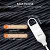 Electric Heated Blanket Soft & Washable Ribbed Flannel - 4 of 4