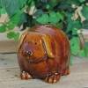 Roman 3.5" Pudgy Pals Floppy Eared Dark Brown Porcelain Doggy Table Top and Garden Figure - 3 of 3