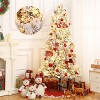 6/7ft Prelit Artificial Christmas Tree, Dual Color Led Lights, Slim/Flocked Options - 2 of 4