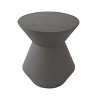 Decorative Garden Conner Table,18.1" H Modern Heavy Duty Patio Sturdy Faux Terrazzo Accent Table Side Table Plant Table for Indoor Outdoor - 2 of 4