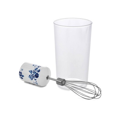 Laura Ashley White and Blue Floral 4-in-1 Immersion Blender Set