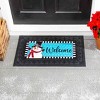 Evergreen Patterned Snowman Sassafras Indoor Outdoor Switch Doormat 1'10"x10" Multicolored - 2 of 2