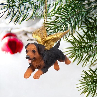 Design Toscano Honor The Pooch: French Bull Holiday Dog Angel