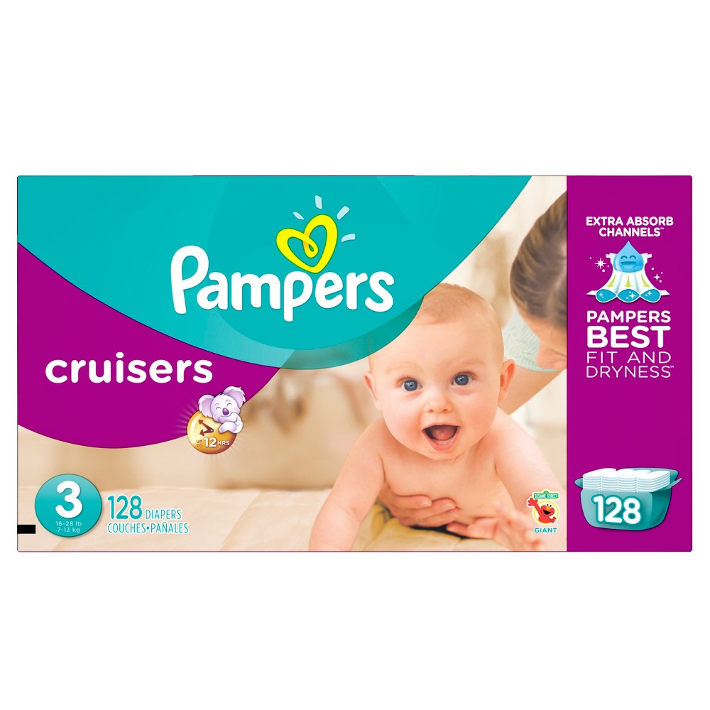 UPC 037000862789 product image for Pampers Cruisers Diapers Giant Pack - Size 3 (128 Count) | upcitemdb.com