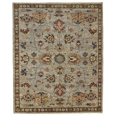 Carrington Traditional Oriental Gray/Gold/Red Area Rug