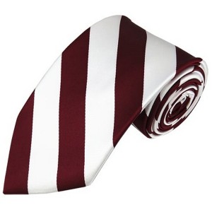 Men's 3.25 W And 58 L Inch With 0.75 Inch Stripe Width College Stripe Woven Necktie - 1 of 3