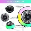 HUMHOLD 20 Inch Smart Modern Ceiling Fan with Lights and Remote/APP/Voice Control - 4 of 4