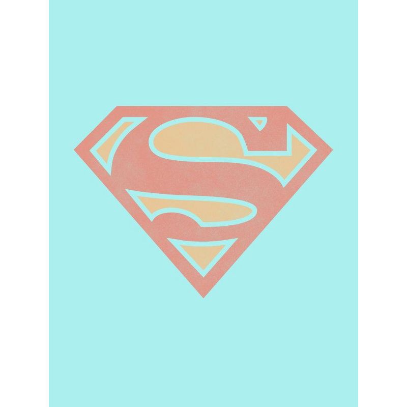 Superman Classic Logo Men's Celadon T-shirt, 2 of 3