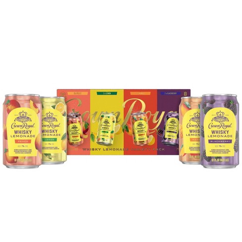 Crown Royal Whisky Lemonade Variety - 8pk/355ml Cans : Target