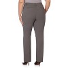 Rekucci Curvy Woman Ease into Comfort Bootcut Pants with Zipper Pockets – Pull-On Dress Work Pants - Graphite, 14 Short - 3 of 3