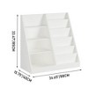 LIVAREEmlen Bookshelf and Toy Storage Organizer, Multifunctional 4 Tier Wooden Book Shelf for Kids, Children, Toddlers (White) - 3 of 4