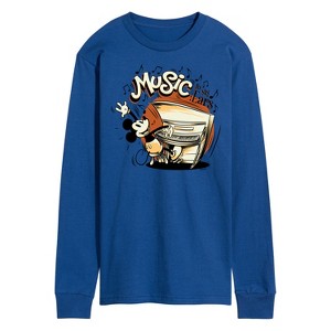 Men's - Disney - Music To My Ears Long Sleeve Graphic T-Shirt - 1 of 4
