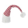 Northlight Plush Gnome Head with Striped Hat Christmas Decoration - 19" - Red and White - 3 of 4