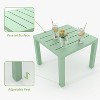 Acekool 3-Piece Outdoor Bistro Set with Stackable Metal Chairs and Square Table, Compact Patio Furniture for Backyard, Deck, Balcony - 4 of 4