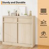 Modern Tilt-Down Trash Cabinet - 10 Gallon, Freestanding Kitchen Bin with Pet-Proof & Space-Saving Design for Kitchen, Dining Room, Living Room - 3 of 4